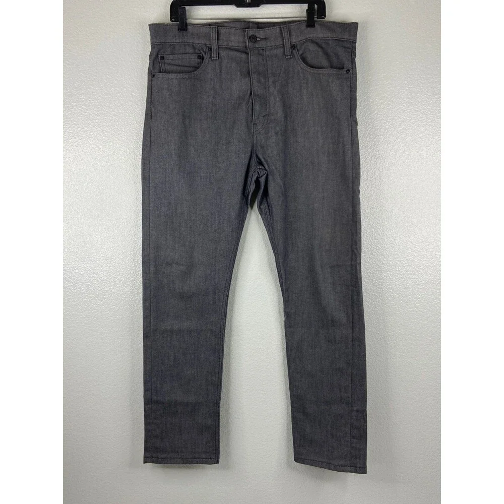 Levis Men 36/30 510 Silver Jeans Black Label Casual Western Pants